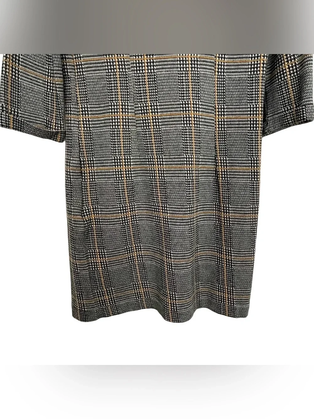 Tom Tailor Classic Houndstooth 1/2 Sleeve Funnel Neck Mini Dress EU 40/ US 8 - Picture 8 of 16